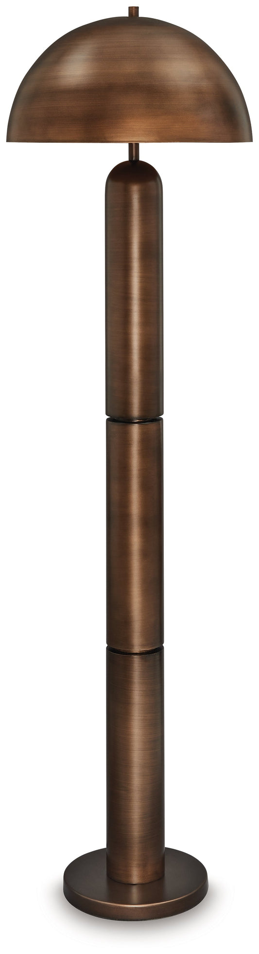 Cassel Furniture Outlet - Ashley Furniture - Wendfield Lighting - Metal Floor Lamp (1/CN) / Antique Copper Finish - L208431