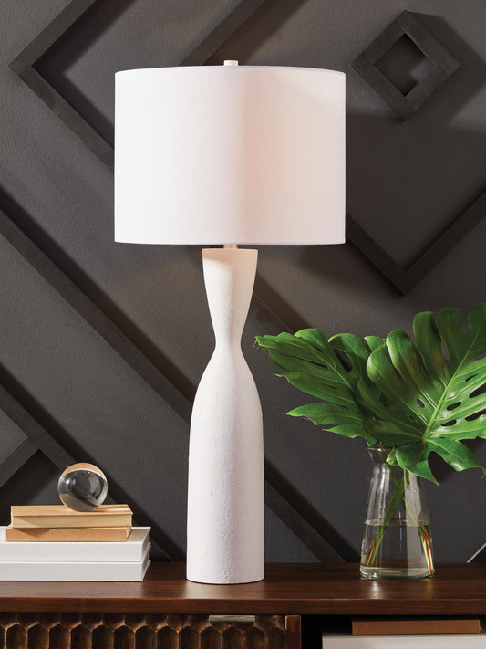 Cassel Furniture Outlet - Ashley Furniture - Davinford Lighting - Poly Table Lamp (1/CN) / White - L236004
