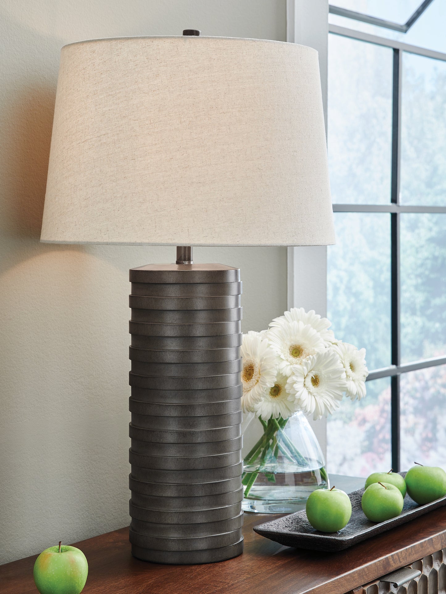Cassel Furniture Outlet - Ashley Furniture - Neilett Lighting - Poly Table Lamp (Set of 2) - L243704