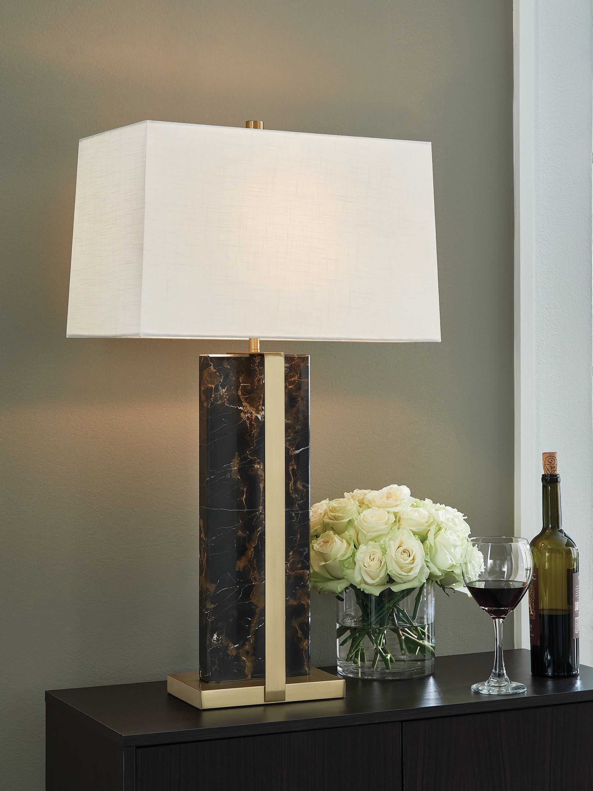 Cassel Furniture Outlet - Ashley Furniture - Neonish Lighting - Marble Table Lamp (1/CN) - L428984