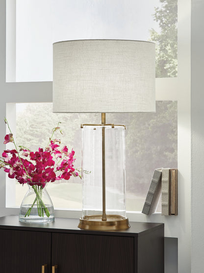 Cassel Furniture Outlet - Ashley Furniture - Gizeh Lighting - Glass Table Lamp (1/CN) - L430954
