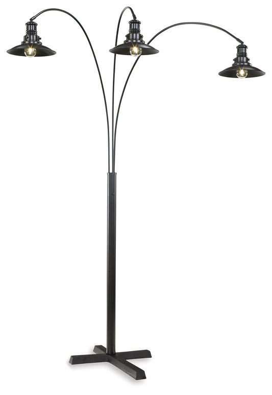 Cassel Furniture Outlet - Ashley Furniture - Sheriel Lighting - Metal Arc Lamp (1/CN) / Black - L725059
