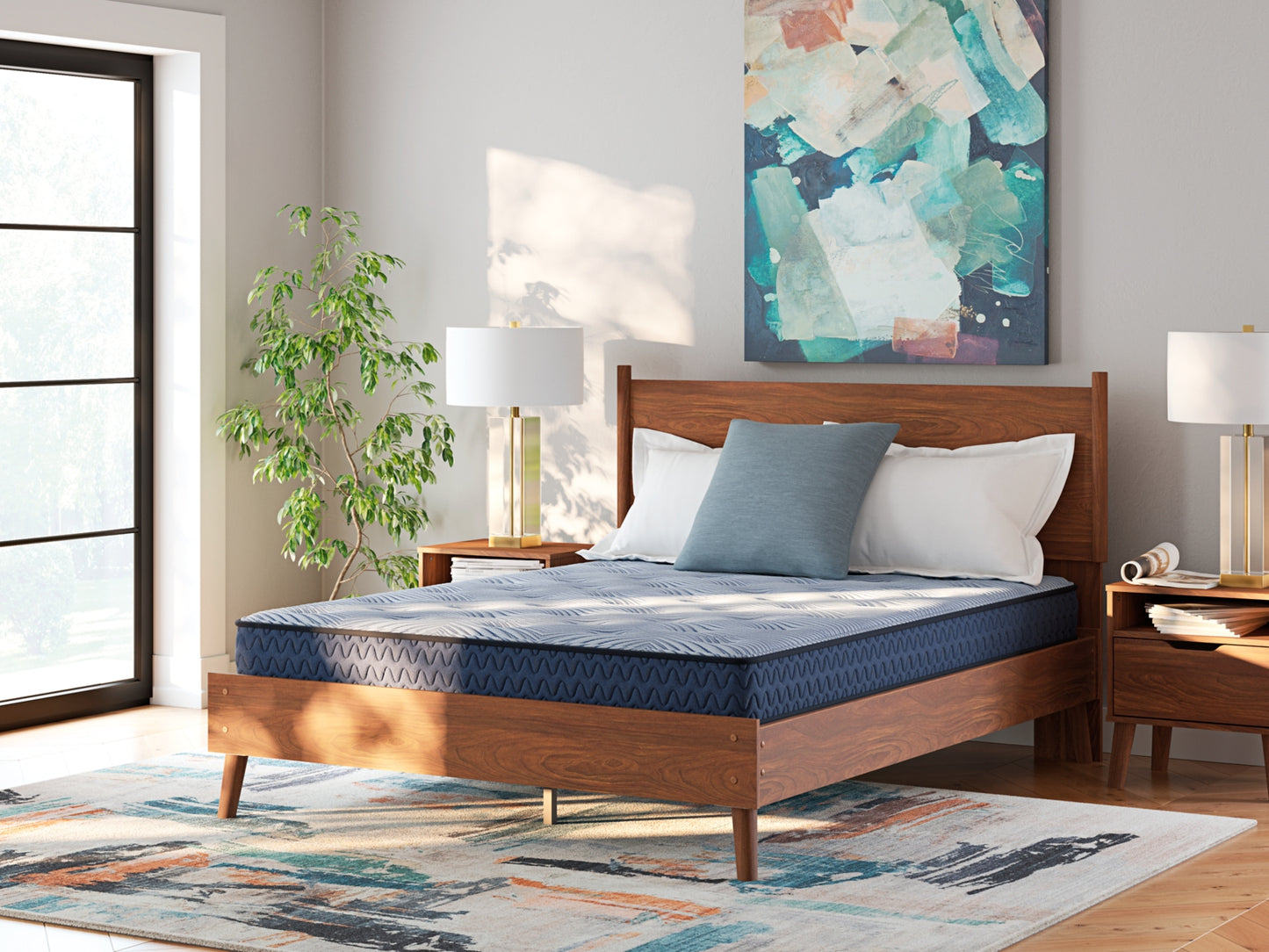 Cassel Furniture Outlet - Ashley Furniture - Peak 2.0 Bonnell Mattresses - Full / Light Blue - M20121