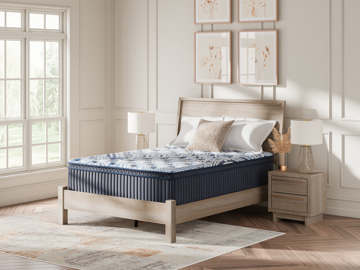 Cassel Furniture Outlet - Ashley Furniture - Plush Luxe 2.0 Mattresses - Queen / Blue - M49731