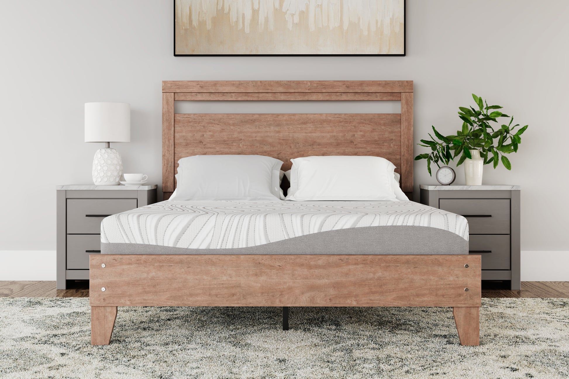 Cassel Furniture Outlet - Ashley Furniture - 8 Inch Memory Foam Mattresses - California King / White - M59151