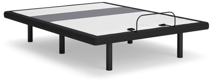 Cassel Furniture Outlet - Ashley Furniture - Best Base with Lumbar and Audio Queen Adjustable Base - Queen Adjustable Base / Charcoal Gray - M5X532