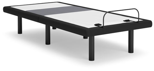Cassel Furniture Outlet - Ashley Furniture - Best Base with Lumbar and Audio Twin XL Adjustable Base - TXL Adjustable Base / Charcoal Gray - M5X572