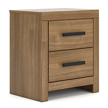 Cassel Furniture Outlet - Ashley Furniture - Broachmyn Bedroom - Two Drawer Night Stand / Auburn - PCB1116-92