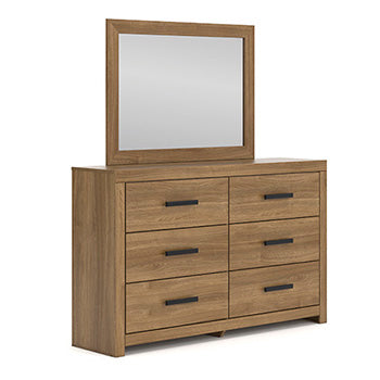 Cassel Furniture Outlet - Ashley Furniture - Broachmyn Bedroom - Six Drawer Dresser / Auburn - PCB1116-31