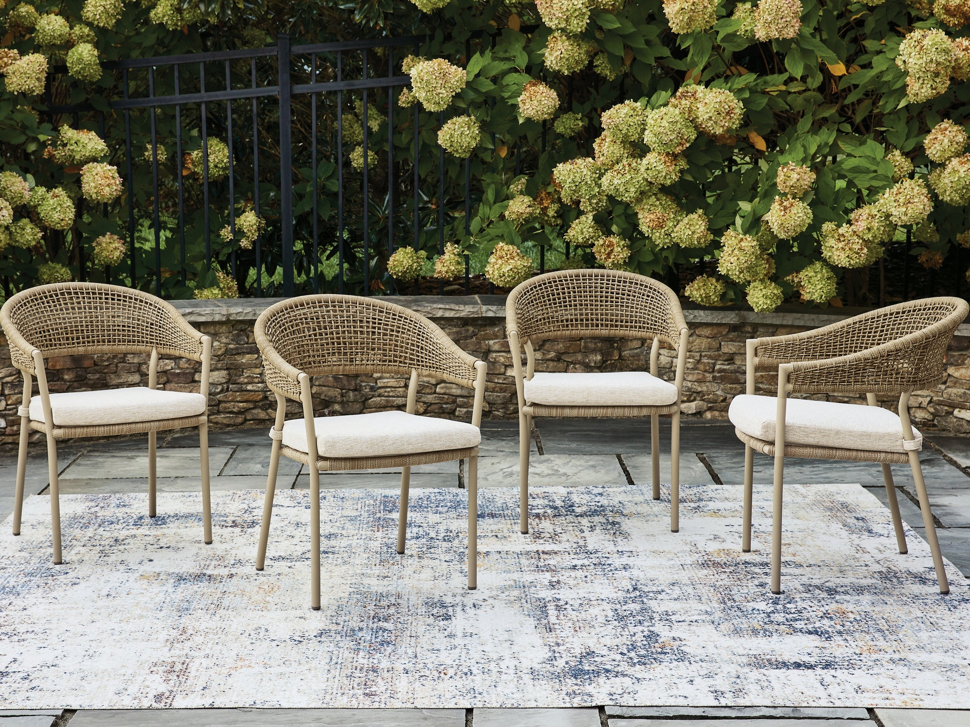 Cassel Furniture Outlet - Ashley Furniture - Orchard Beach Outdoor - Arm Chair With Cushion (4/CN) - PCP373-601A