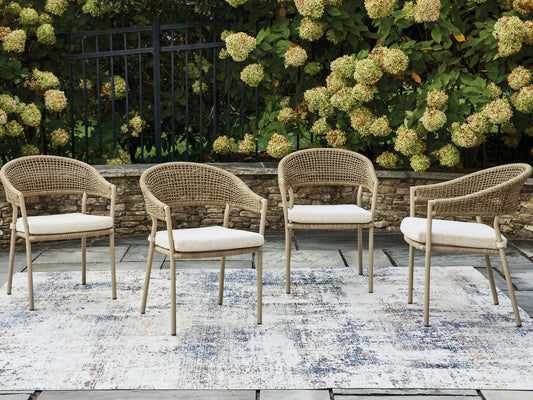 Cassel Furniture Outlet - Ashley Furniture - Orchard Beach Outdoor - Arm Chair With Cushion (4/CN) - PCP373-601A