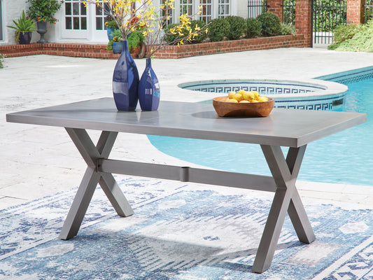 Cassel Furniture Outlet - Ashley Furniture - Half Moon Beach Outdoor - RECT Dining Table w/UMB OPT - PCP418-625