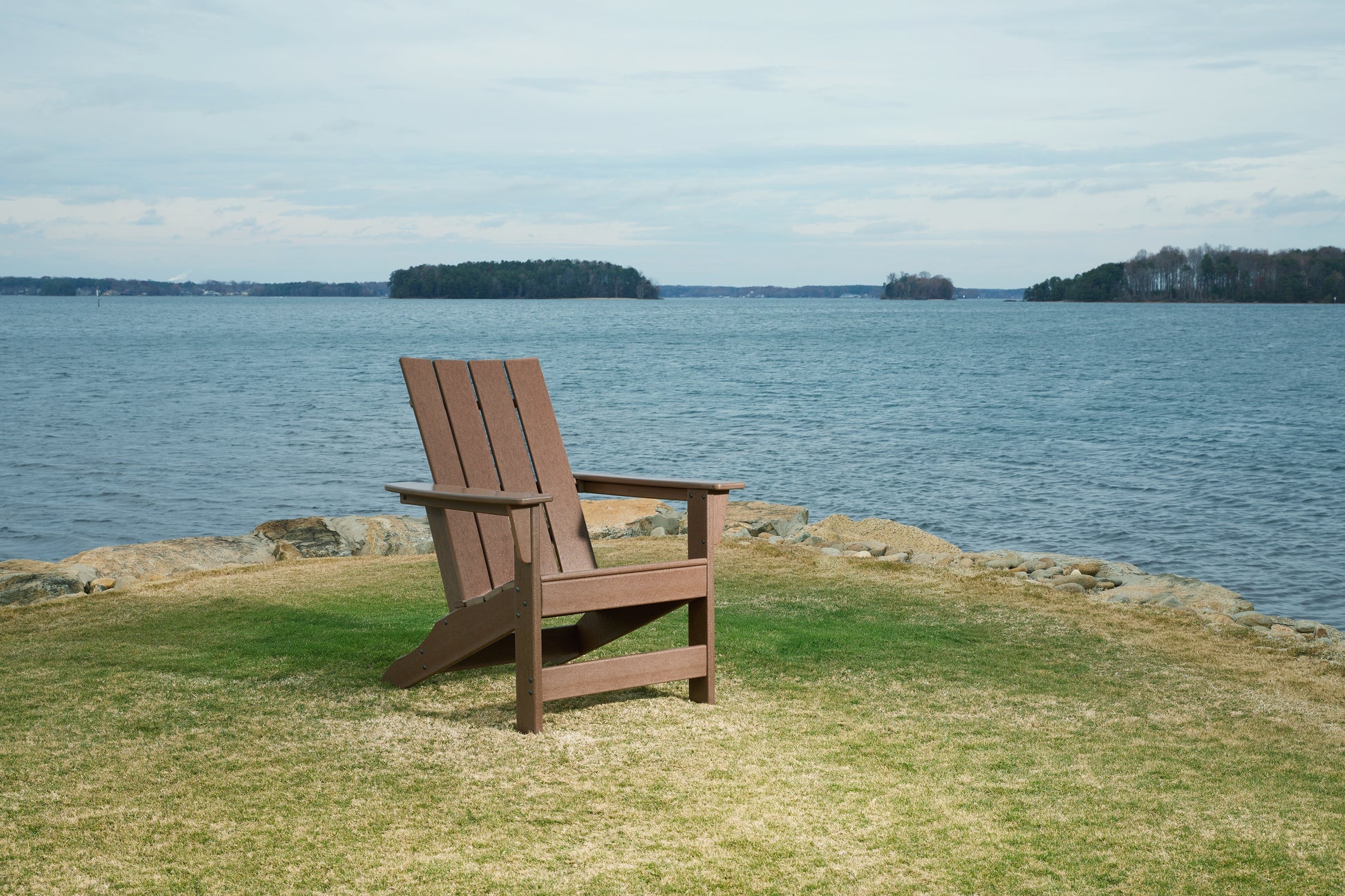 Cassel Furniture Outlet - Ashley Furniture - Emmeline Outdoor - Adirondack Chair / Brown - P420-898