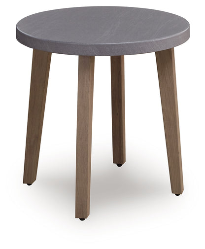 Cassel Furniture Outlet - Ashley Furniture - Harmony Headlands Outdoor - Swivel Lounge w/ Cushion / Natural/Gray - PCP428-821