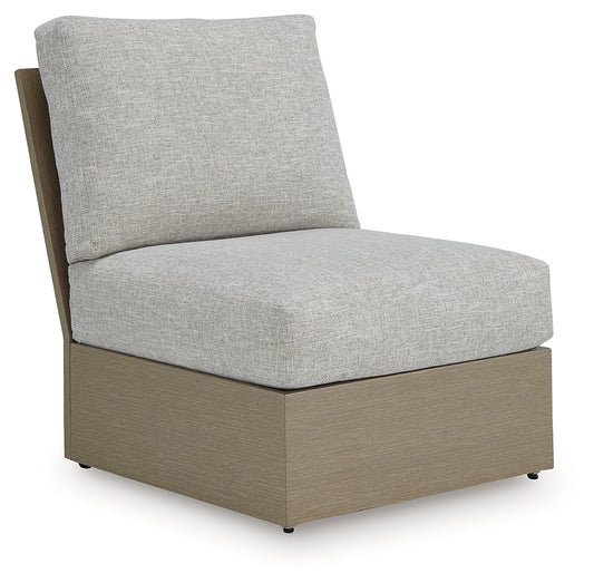Cassel Furniture Outlet - Ashley Furniture - Kimpton Isle Outdoor - Armless Chair w/Cushion / Brown/Beige - P704-846