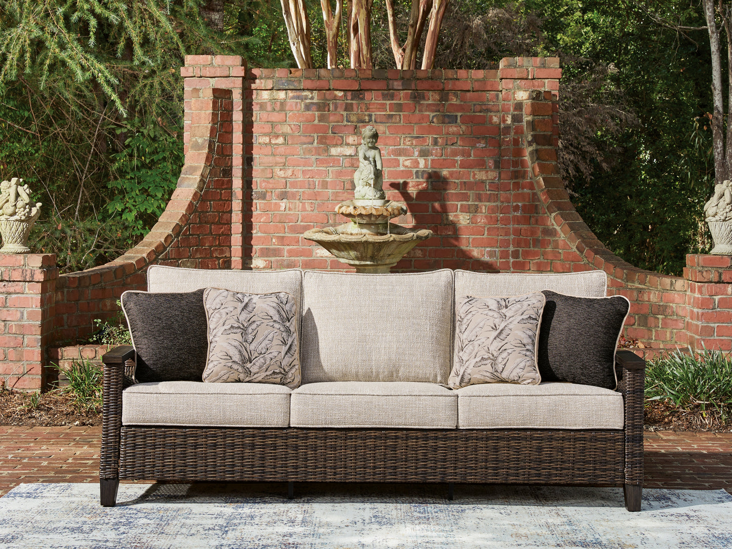 Cassel Furniture Outlet - Ashley Furniture - Monterey Point Outdoor - Sofa with Cushion - PCP760-838