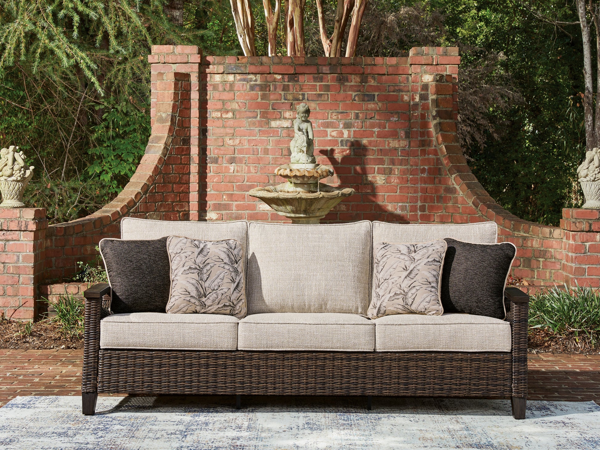 Cassel Furniture Outlet - Ashley Furniture - Monterey Point Outdoor - Sofa with Cushion - PCP760-838