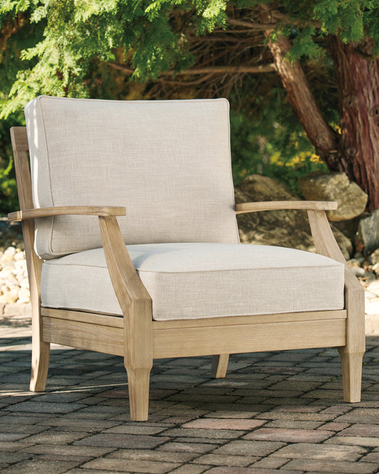 Cassel Furniture Outlet - Ashley Furniture - Clare View Outdoor - Armless Chair w/Cushion / Beige - P801-846