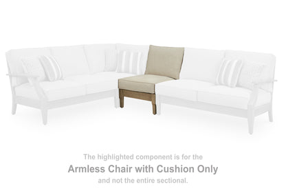 Cassel Furniture Outlet - Ashley Furniture - Clare View Outdoor - Armless Chair w/Cushion / Beige - P801-846