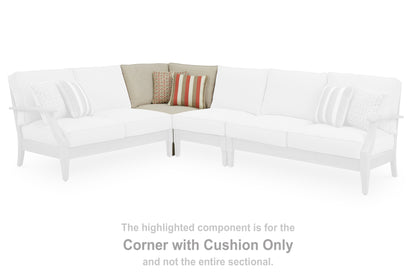 Cassel Furniture Outlet - Ashley Furniture - Clare View Outdoor - Corner with Cushion / Beige - P801-877