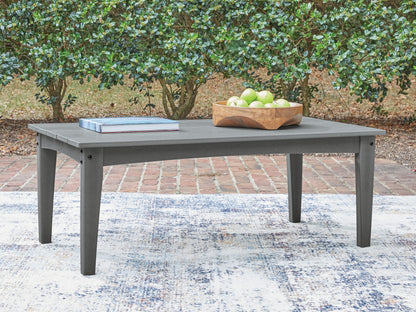 Cassel Furniture Outlet - Ashley Furniture - Cove Beach Outdoor - Rectangular Cocktail Table / Gray - PCP803-701