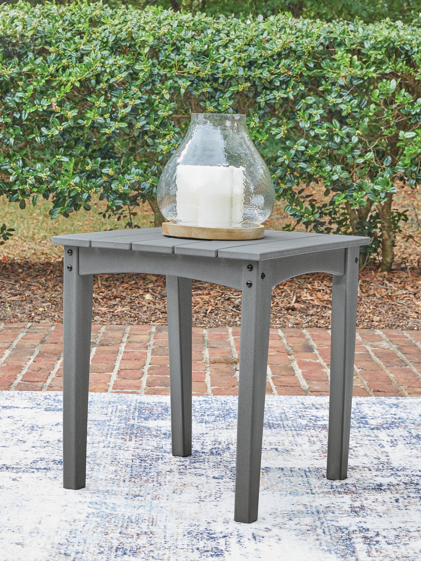 Cassel Furniture Outlet - Ashley Furniture - Cove Beach Outdoor - Square End Table / Gray - PCP803-702