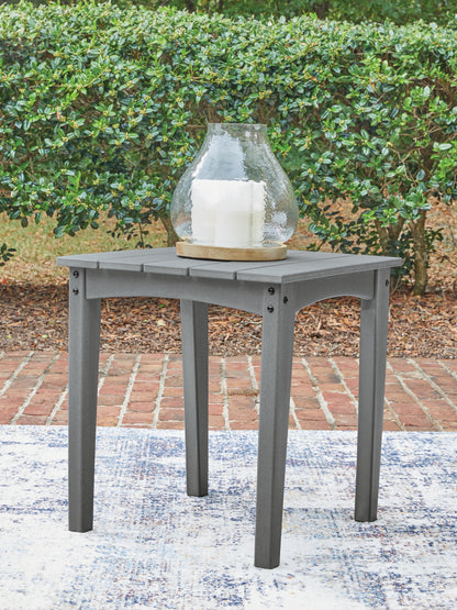 Cassel Furniture Outlet - Ashley Furniture - Cove Beach Outdoor - Square End Table / Gray - PCP803-702