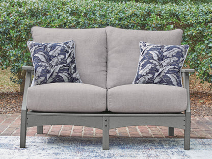Cassel Furniture Outlet - Ashley Furniture - Cove Beach Outdoor - Loveseat w/Cushion - PCP803-835