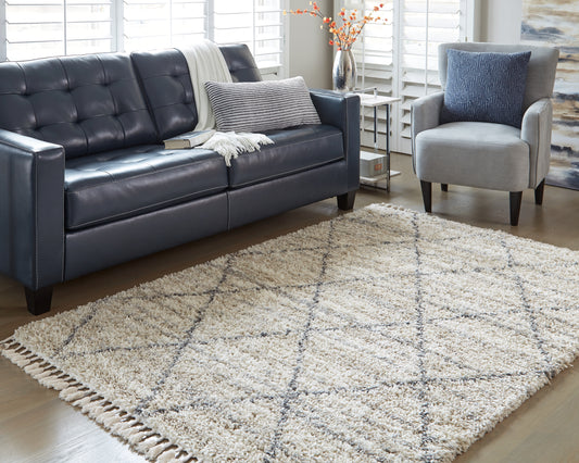 Cassel Furniture Outlet - Ashley Furniture - Abdalah Rug - 5' x 7' Rug / Beige/Gray - R404622