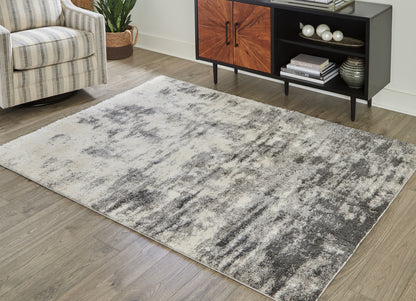 Cassel Furniture Outlet - Ashley Furniture - Gerdie Rug - 7'10" x 10' Rug / Cream/Gray - R404991