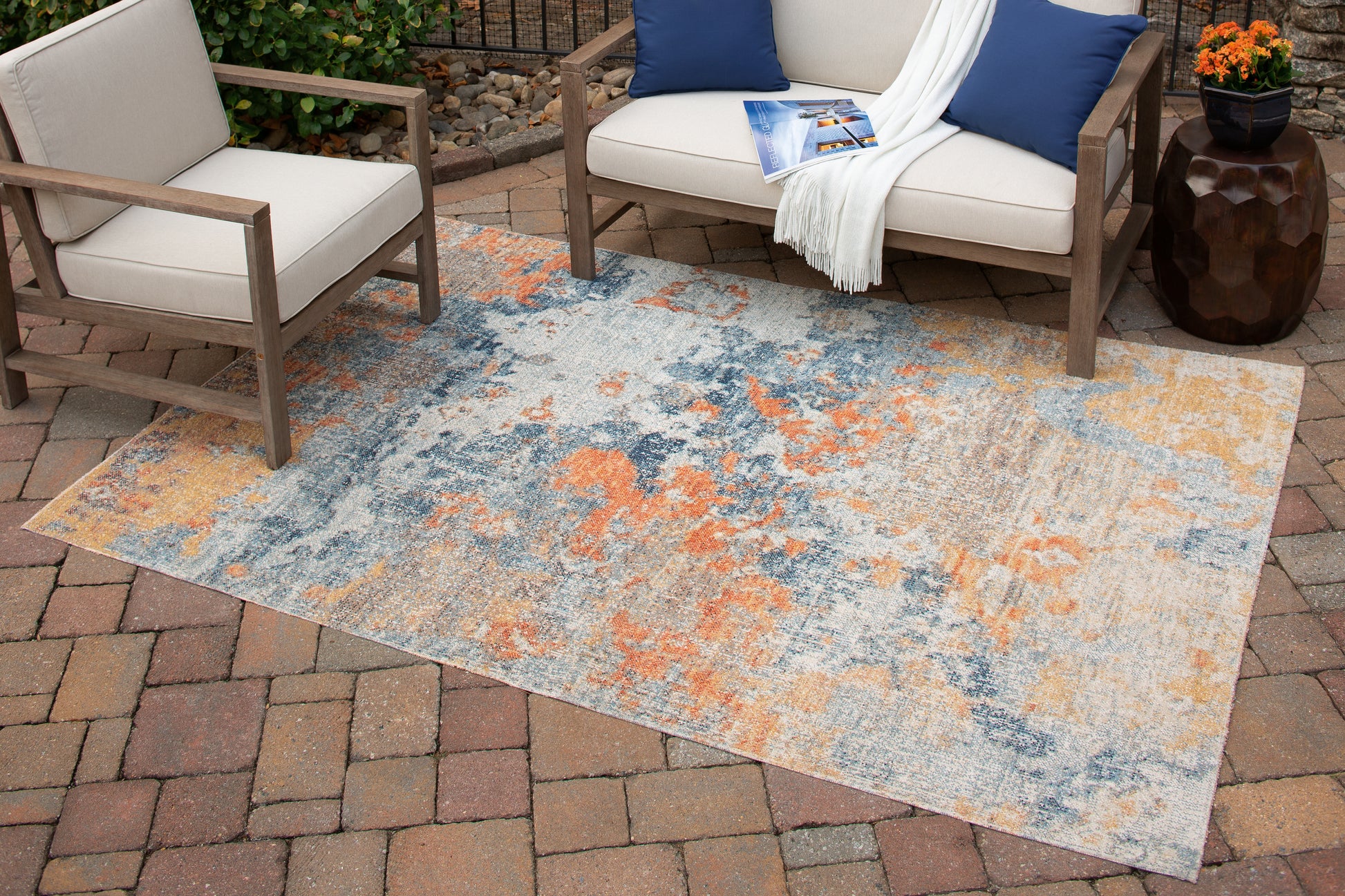 Cassel Furniture Outlet - Ashley Furniture - Wraylen Rug - 5'3" x 7' Rug / Multi - R405052