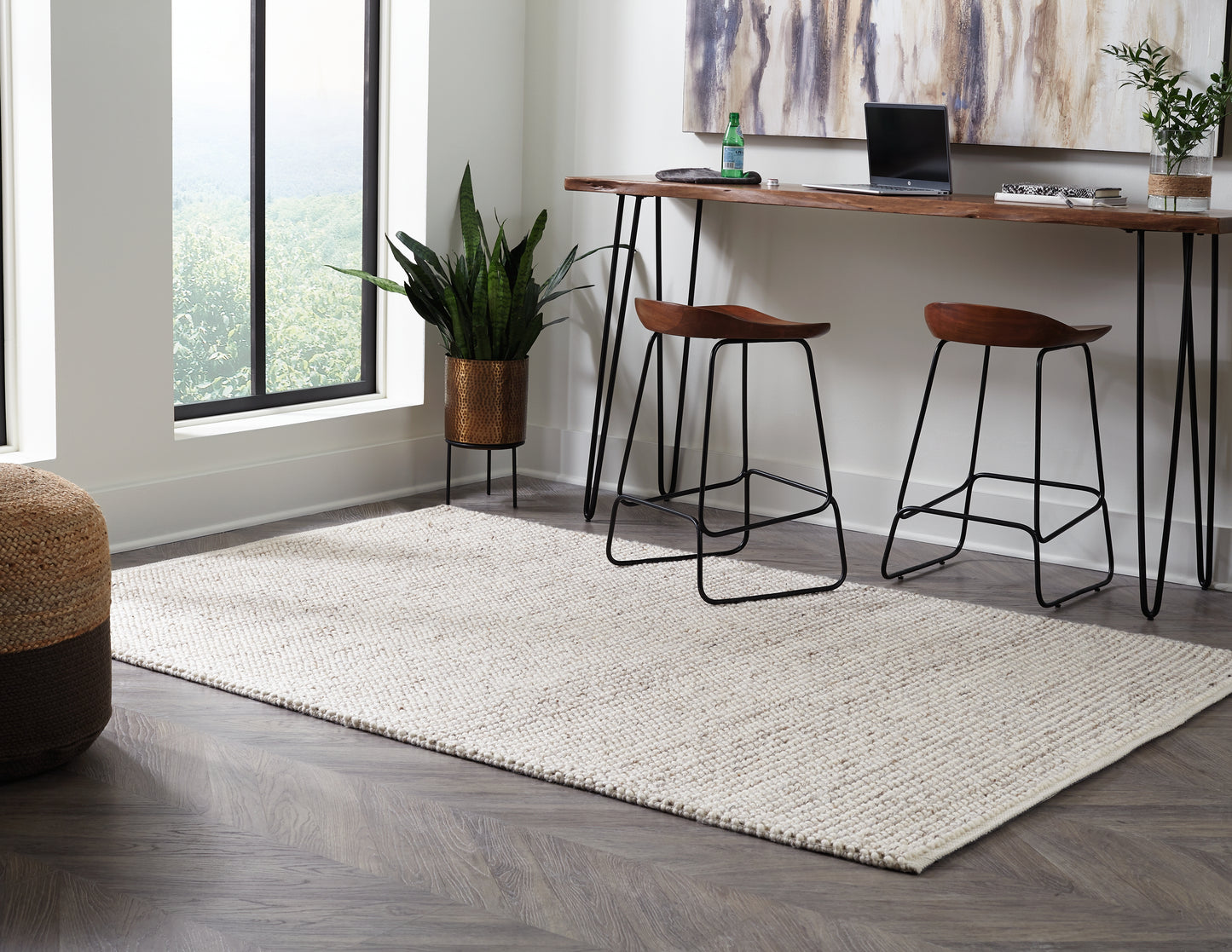 Cassel Furniture Outlet - Ashley Furniture - Jossick Rug - 7'8" x 10' Rug / Cream/Taupe - R405101