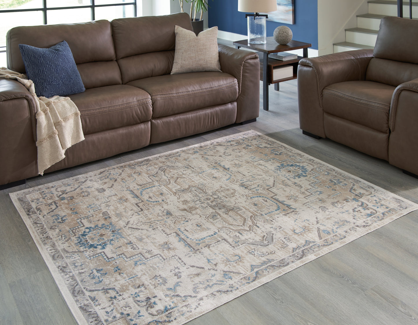 Cassel Furniture Outlet - Ashley Furniture - Barkham Rug - 5'3" x 7' Washable Rug / Multi - R405552