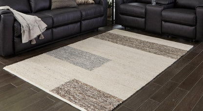 Cassel Furniture Outlet - Ashley Furniture - Barus Rug - 8' x 10' Rug / Beige/Brown/Gray - R406401