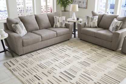 Cassel Furniture Outlet - Ashley Furniture - Leesdale Rug - 8' x 10' Rug / Ivory/Brown/Black - R406421