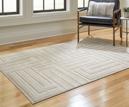 Cassel Furniture Outlet - Ashley Furniture - Darmondard Rug - 8' x 10' Rug / Cream/Taupe - R406941