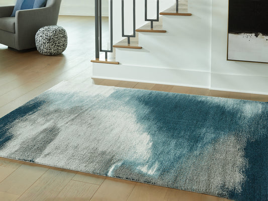 Cassel Furniture Outlet - Ashley Furniture - Brentward Rug - 8' x 10' Rug / Blue/Gray/Ivory - R407081