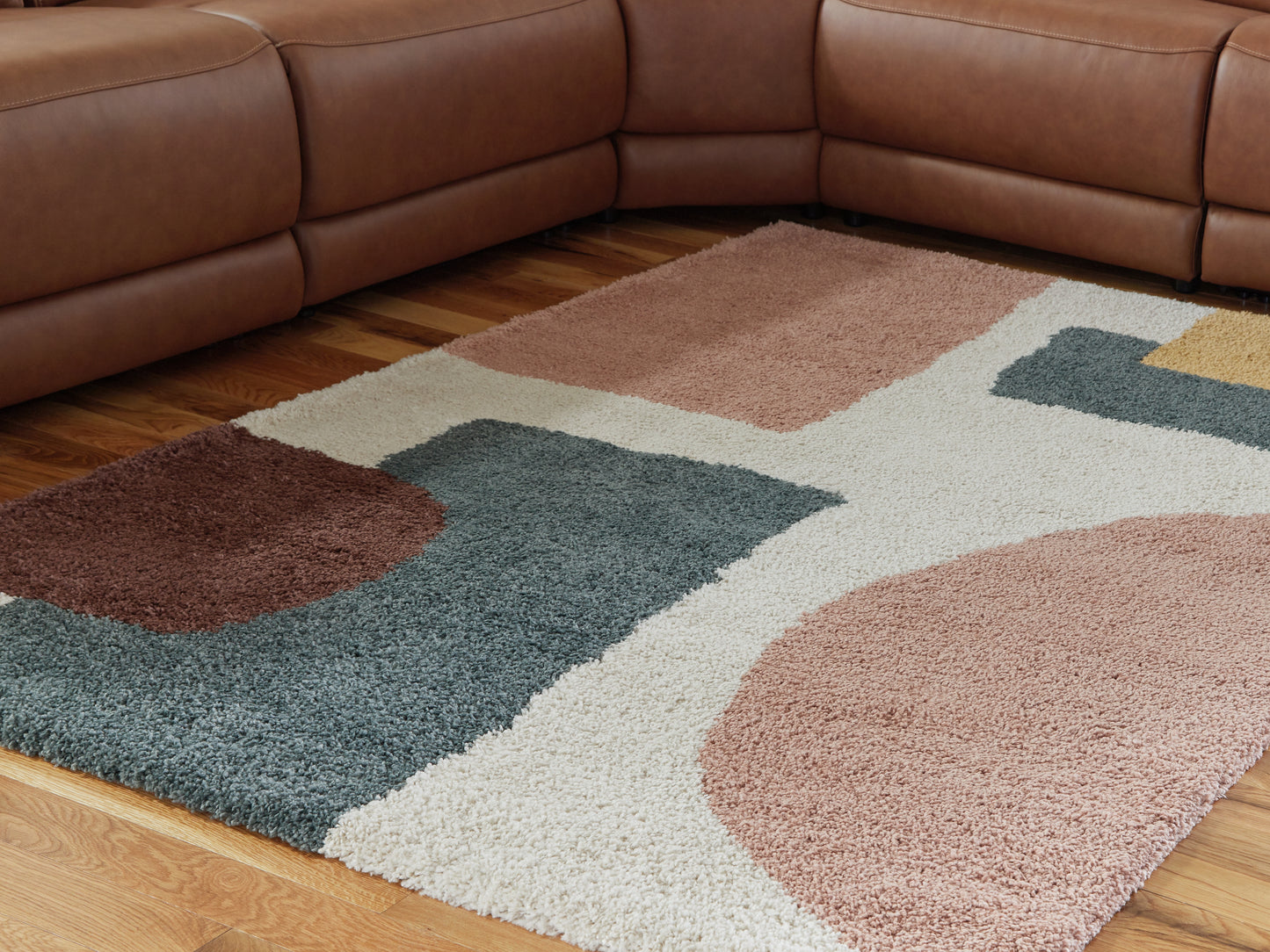Cassel Furniture Outlet - Ashley Furniture - Flynnwick Rug - 8' x 10' Rug / Cream/Pink/Gray - R407181