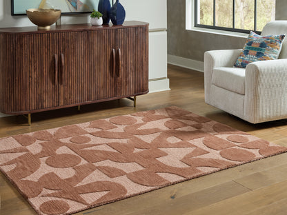 Cassel Furniture Outlet - Ashley Furniture - Perrenton Rug - 5' x 7' Rug / Clay - R407202