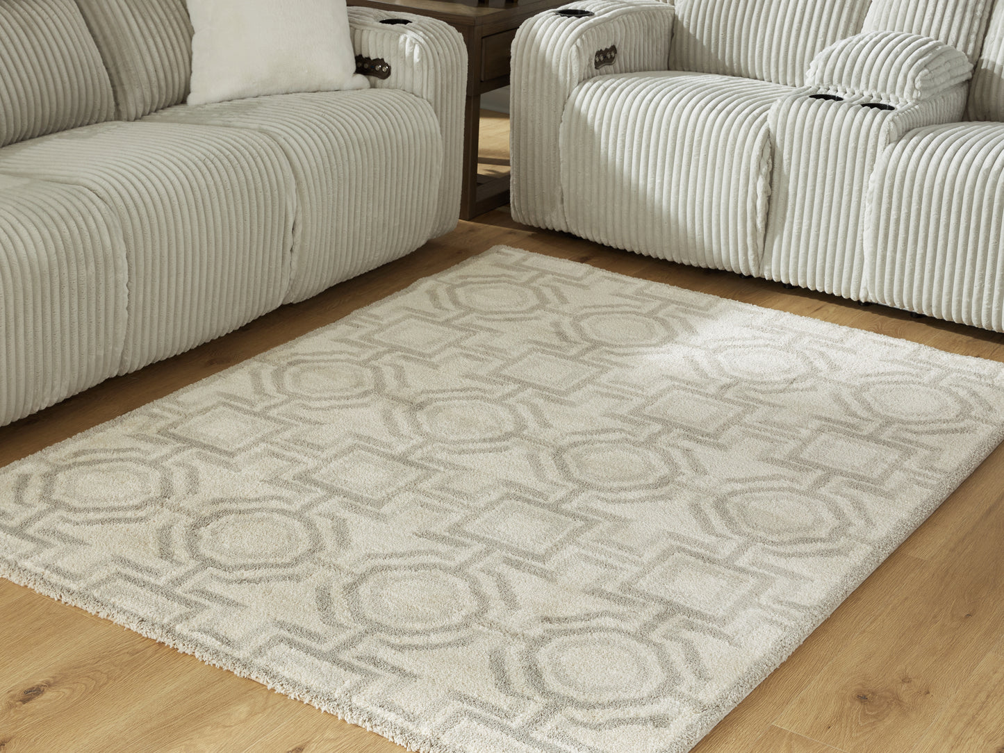 Cassel Furniture Outlet - Ashley Furniture - Maconville Rug - Medium Rug / Ivory/Gray - R407322