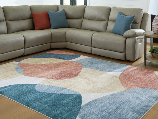Cassel Furniture Outlet - Ashley Furniture - Chanleigh Rug - Washable 5' x 7' Area Rug / Multi - R407372