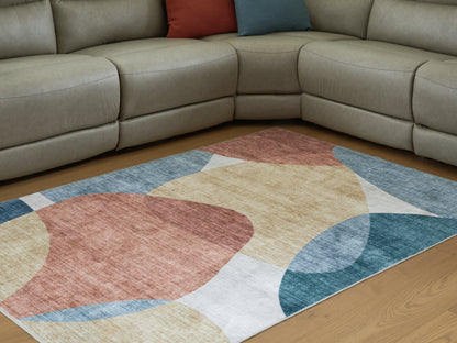 Cassel Furniture Outlet - Ashley Furniture - Chanleigh Rug - Washable 5' x 7' Area Rug / Multi - R407372