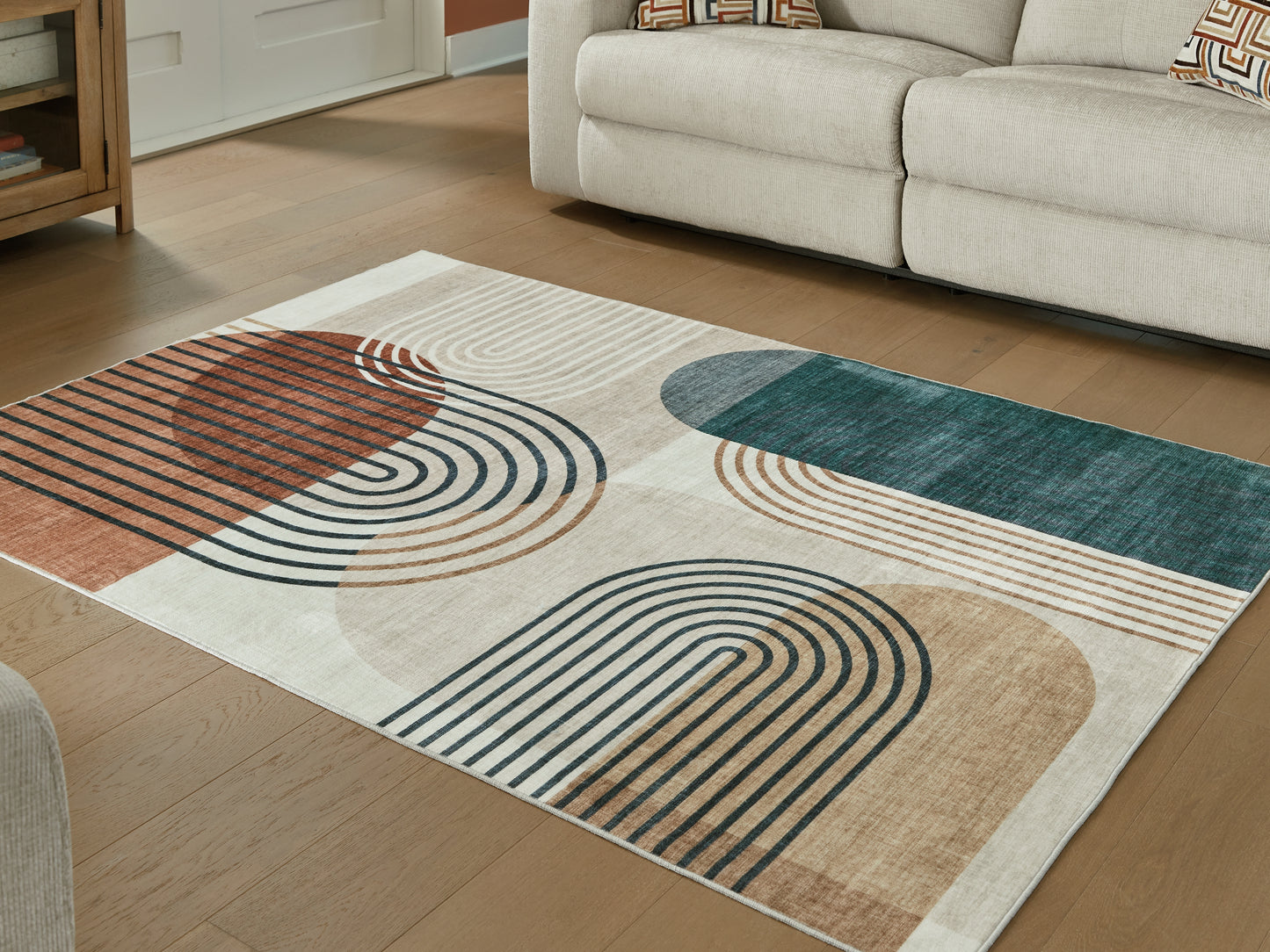 Cassel Furniture Outlet - Ashley Furniture - Farrendale Rug - Washable 5' x 7' Area Rug / Multi - R407382
