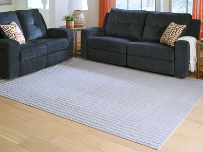 Cassel Furniture Outlet - Ashley Furniture - Worthley Rug - Washable 8' x 10' Area Rug / Gray - R407451