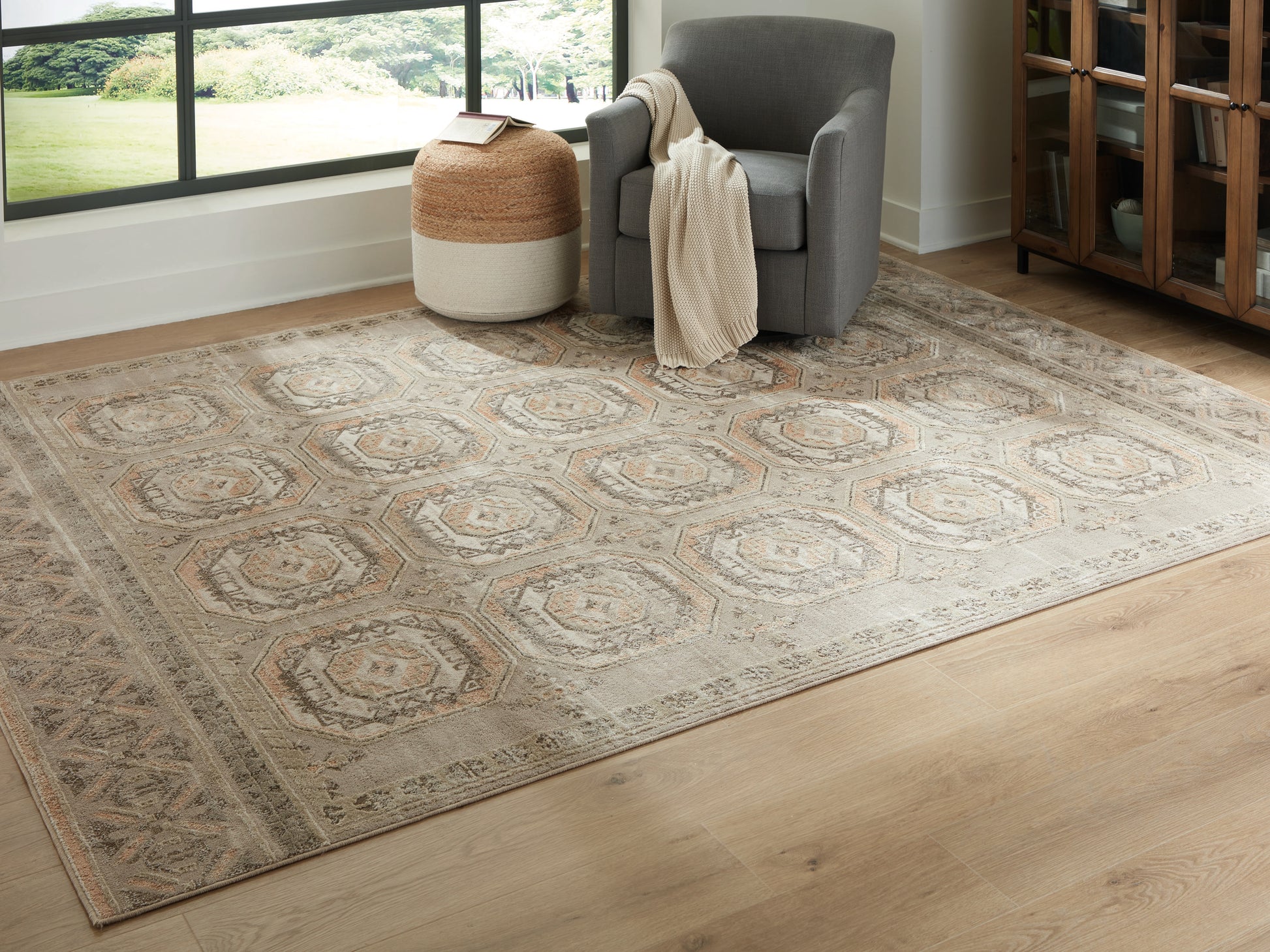Cassel Furniture Outlet - Ashley Furniture - Bachby Rug - 5'3" x 7' Area Rug / Multi - R407682