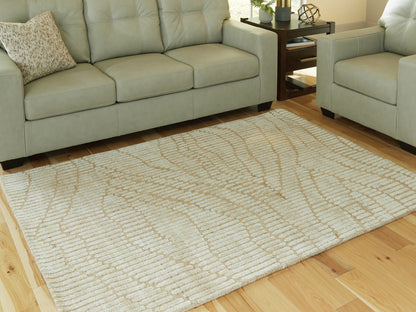 Cassel Furniture Outlet - Ashley Furniture - Jaseena Rug - 7'8" x 10' Area Rug / Beige/Tan - R407721