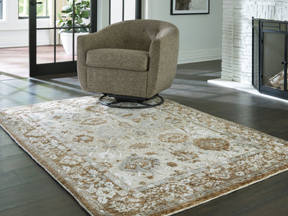 Cassel Furniture Outlet - Ashley Furniture - Ainswick Rug - Memory Foam Medium Rug / Brown/Beige/Gray - R407882