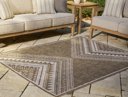 Cassel Furniture Outlet - Ashley Furniture - Dunsler Rug - 8' x 10' Rug / Brown/Cream - R900011