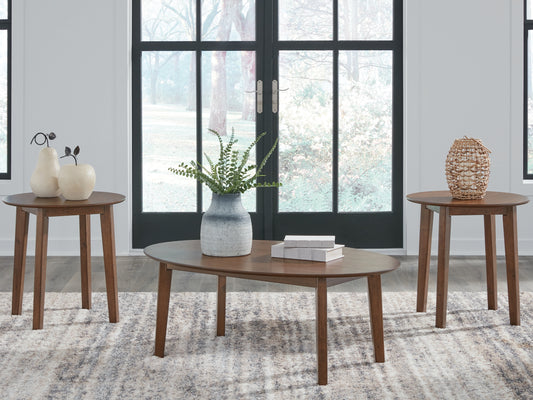 Cassel Furniture Outlet - Ashley Furniture - Gordonay Table (Set of 3) - Occasional Table Set (3/CN) / Brown - T155-13