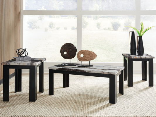 Cassel Furniture Outlet - Ashley Furniture - Jazmore Table (Set of 3) - Occasional Table Set (3/CN) / Dark Brown - T255-13